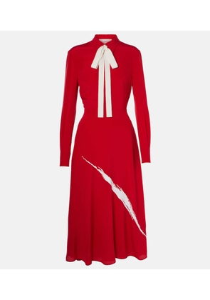 Valentino Crepe de chine midi dress