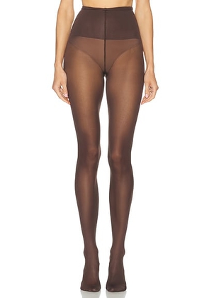 SWEDISH STOCKINGS Svea Premium Tights in Dark Brown - Brown. Size L (also in ).