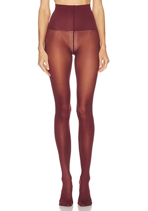 SWEDISH STOCKINGS Svea Premium Tights in Deep Red - Wine. Size L (also in S, M).
