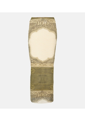 Jean Paul Gaultier Printed maxi skirt