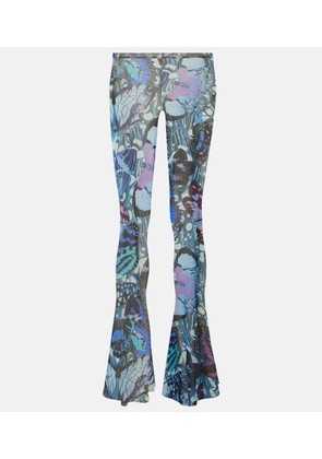 Jean Paul Gaultier Papillon jersey flared pants