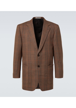 Auralee Prince of Wales wool blazer