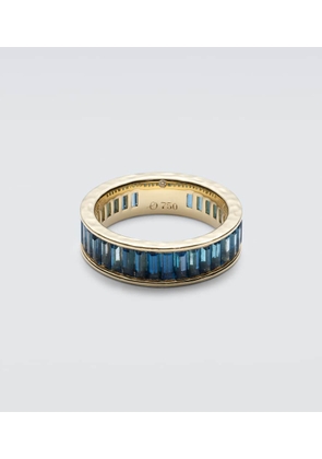 Octavia Elizabeth 18kt gold ring with with topazes