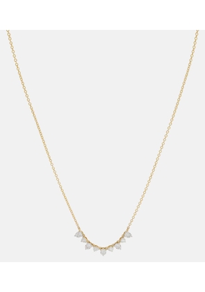 Stone and Strand Perfect Pear 10kt gold necklace with diamonds