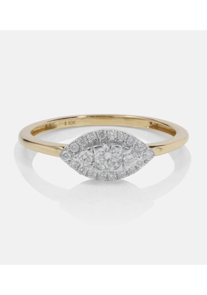 Stone and Strand Muse 10kt gold ring with diamonds