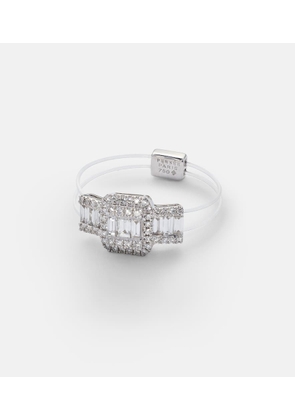Persee Floating 18kt white gold ring with diamonds