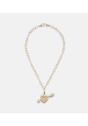 Marie Lichtenberg Rosa 18kt gold necklace with diamonds