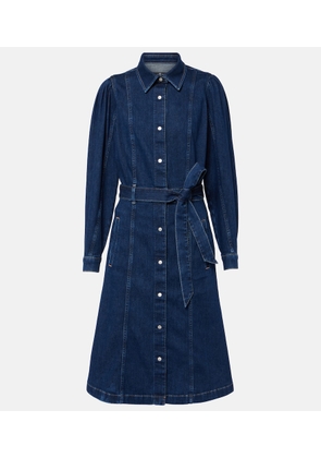 7 For All Mankind Denim midi dress