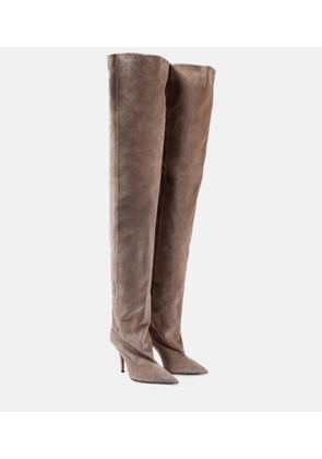 Paris Texas Ines suede over-the-knee boots