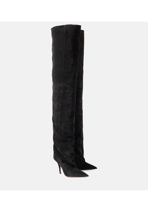 Paris Texas Ines 105 suede over-the-knee boots