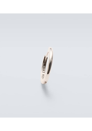 Mateo 14kt white gold single hoop earring