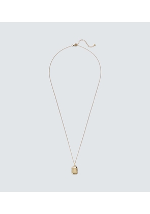 Mateo Initial 14kt yellow gold pendant necklace