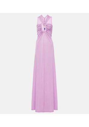 Christopher Esber Helix embellished cutout jersey gown