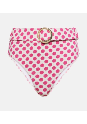 Alexandra Miro Ursula polka-dot high-rise bikini bottom