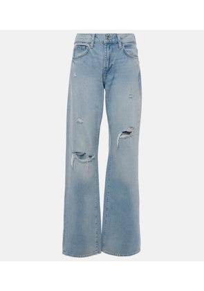 7 For All Mankind Tess high-rise straight-leg jeans