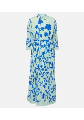 Juliet Dunn Printed cotton maxi dress