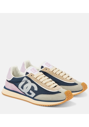 Dolce&Gabbana Logo suede sneakers