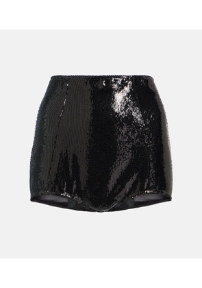 Dolce&Gabbana Sequined high-rise briefs