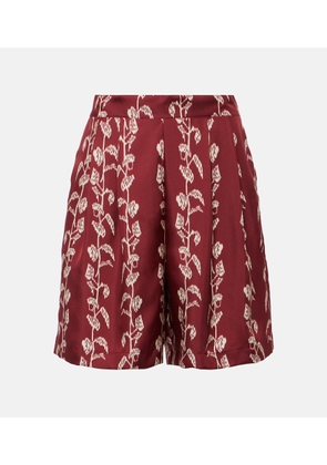 Asceno Carros silk twill Bermuda shorts