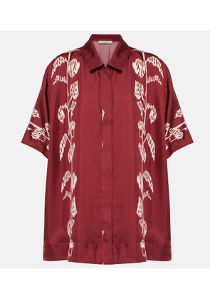 Asceno Montauk silk twill shirt