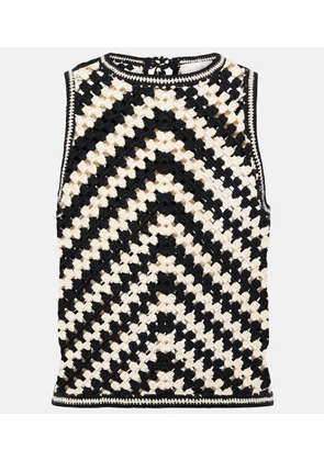 Zimmermann Halliday crochet cotton top