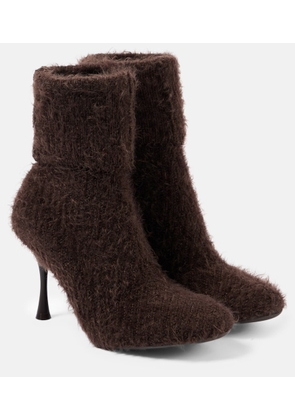 Gianvito Rossi Finny 85 knitted sock boots