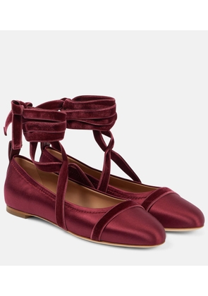 Malone Souliers Spencer satin ballet flats