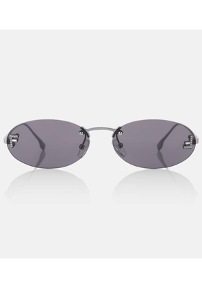 Fendi Fendi First Crystal oval sunglasses