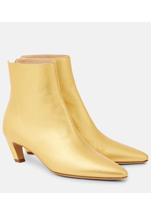 Gabriela Hearst Clayton metallic leather ankle boots