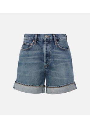Agolde Dame high-rise denim shorts