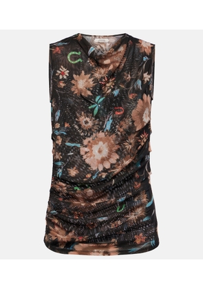 Dorothee Schumacher Sheer Flowers floral draped top