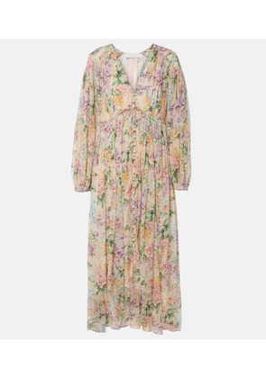 Zimmermann Halliday gathered floral maxi dress