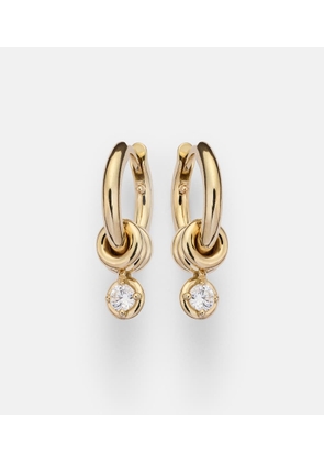 Spinelli Kilcollin Zahra Micro 18kt gold hoop earrings with diamonds