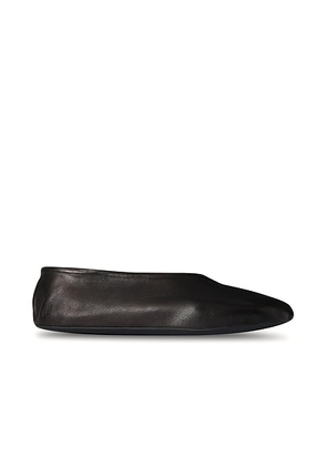 The Row Stella Slipper in Black. Size 39 (also in ).
