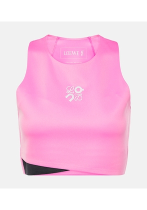 Loewe x On Performance logo crop top