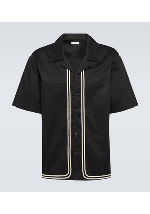 Commas Braided cotton shirt