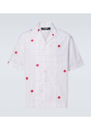 Jacquemus Checked cotton jacquard bowling shirt