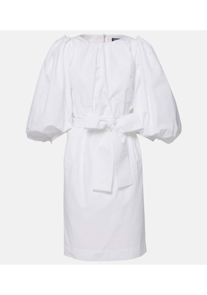 Dolce&Gabbana Capri belted cotton poplin midi dress