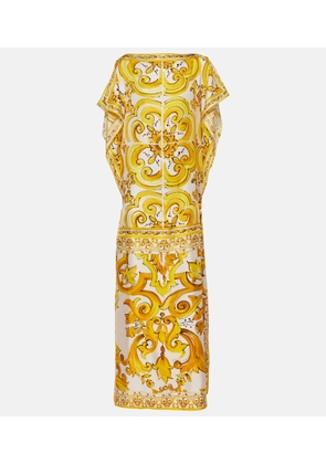 Dolce&Gabbana Majolica silk kaftan