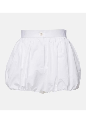 Dolce&Gabbana High-rise cotton poplin shorts