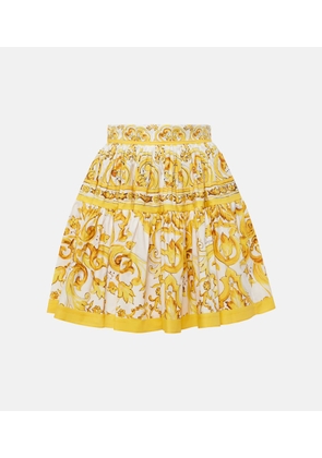 Dolce&Gabbana Majolica cotton miniskirt