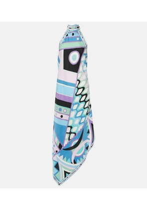 Pucci Vivara halterneck silk midi dress