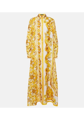Dolce&Gabbana Majolica silk kaftan