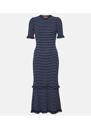 Altuzarra Delpini striped ruffled maxi dress