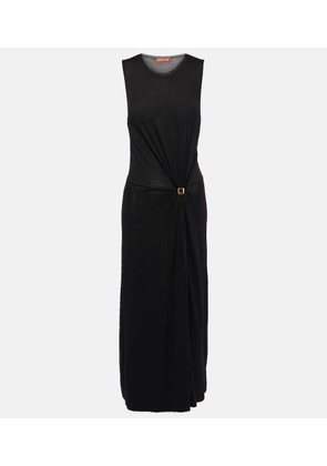 Altuzarra Saralien gathered jersey midi dress
