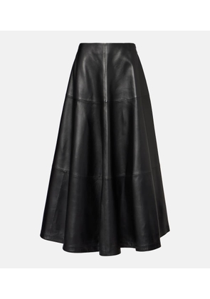 Altuzarra Varda leather midi skirt