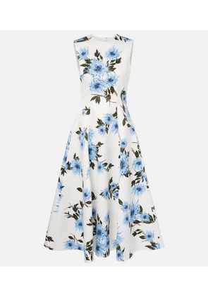 Emilia Wickstead Mara floral taffeta faille midi dress
