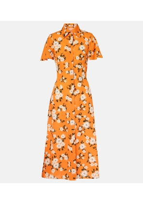 Emilia Wickstead Florencia floral crepe georgette shirtdress