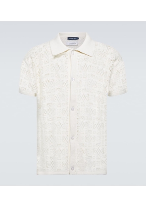 Frescobol Carioca Raul crochet cotton shirt