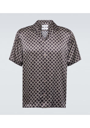 Frescobol Carioca Roberto printed silk bowling shirt